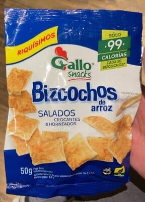 Bizcochos de arroz salados gallo bolsa 50 g