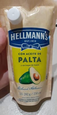 Mayonesa aceite palta Hellmanns doypack 242 g