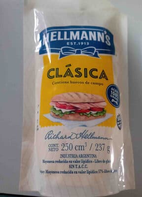 Mayonesa Hellmanns doy pack 237 ml