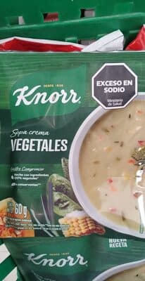 Sopa crema vegetales Knorr 60 g